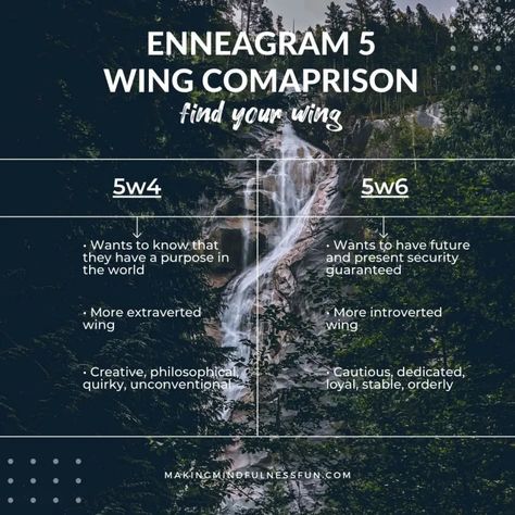 Enneagram 5w4 VS 5w6 Comparison: Which Wing Are You? » Making Mindfulness Fun 5w4 Enneagram, 5w6 Enneagram, 3w2 Enneagram, Istj Enneagram, Infj Aesthetic, Enneagram 5w4, Enneagram 5w6, Type 5 Enneagram, 5 Enneagram