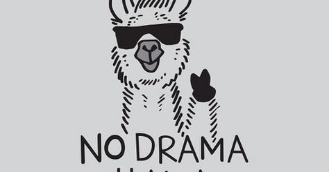 Photo No Drama Llama, Drama Llama, Llama Drama, No Drama, E Card, Mini Tattoos, Funny T, The Words, Llama