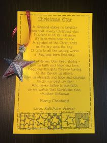 RuthAnne Strong: Christmas Star Poem and Ornament Star Poem, Relief Society Christmas Gifts, Christmas Legends, Relief Society Christmas, Christmas Neighbor Gifts, Poems About Stars, Little Gift Ideas, Kids Church Lessons, Christmas Lesson