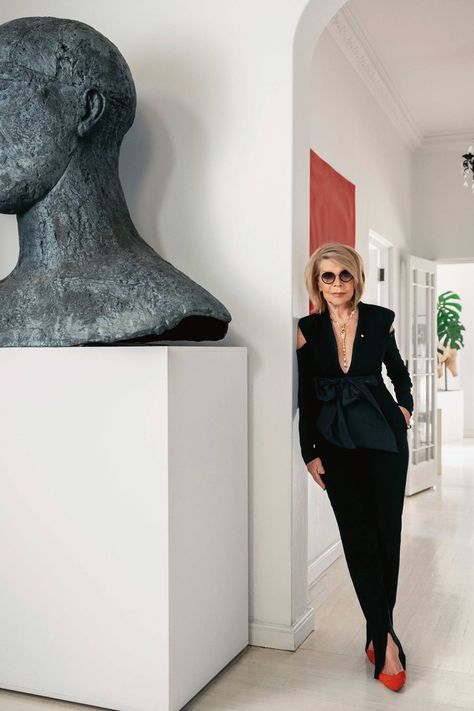 Collected Interiors, Japan Wall Art, Carla Zampatti, Chic Over 50, Opulent Interiors, Black Glasses, Walk In Robe, Vogue Living, Vogue Australia