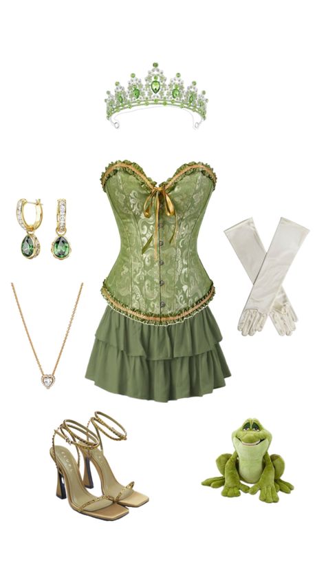 halloween costume inspired disney princess tiana Princess Tiana Costume, Tiana Costume, Tiana Dress, Tiana Disney, Classy Halloween Costumes, Princesa Tiana, Halloween Princess, Princess Halloween Costume, Disney Princess Tiana