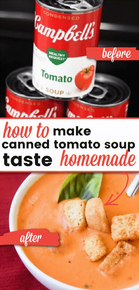 Best Canned Tomato Soup, Creamy Tomato Soup Easy, Canned Tomato Recipes, Tomato Bisque Soup, Canning Refried Beans, Cream Of Tomato, Creamy Tomato Basil Soup, Bisque Soup, Tomato Soup Easy