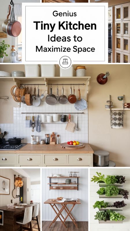 Genius Tiny Kitchen Ideas to Maximize Space Dishes Storage Ideas Small Kitchens, Space Utilization Ideas Kitchens, Small Kitchen Custom Cabinets, Solutions For Small Kitchen, Kitchen Appliance Organization Ideas, Kitchen Food Prep Station, Tiny Home Kitchen Organization, Additional Counter Space In Kitchen, Space Saving Ideas For Small Kitchens