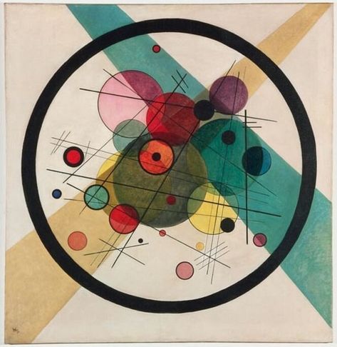 Circles in a Circle by Wassily Kandinsky (1923) Kandinsky Circle, Kandinsky Circles, Art Kandinsky, Kandinsky Art, Bauhaus Art, Soyut Sanat Tabloları, Philadelphia Museum Of Art, Hur Man Målar, Circle Art