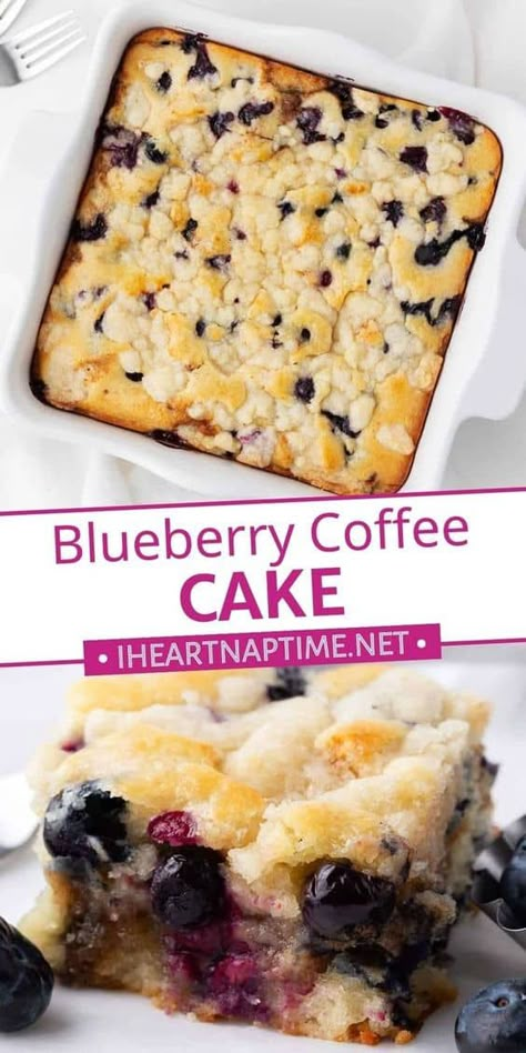 Blueberry Coffee Cake Recipe, Cinnamon Streusel Topping, Blueberry Crumb Cake, Blueberry Desserts Recipes, Breakfast Coffee Cake, Coffee Cake Recipes Easy, Blueberry Breakfast Cake, Blueberry Cake Recipes, Blueberry Coffee