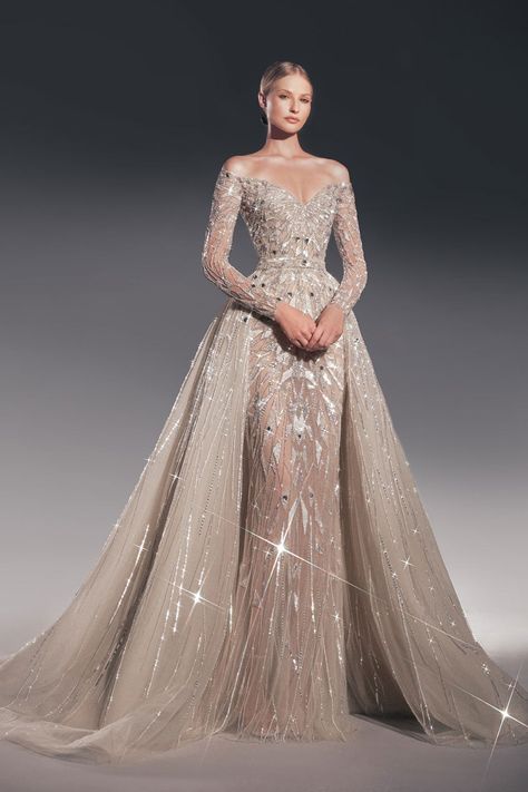 Wedding Dresses Zuhair Murad, Zuhair Murad Bridal, V Neck Prom Dresses, Princess Wedding Dress, فستان سهرة, Wedding Dress Sizes, Zuhair Murad, Princess Wedding, Handmade Dresses