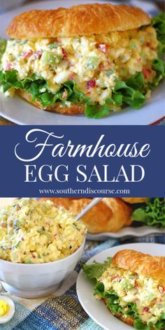 Ultimate Farmhouse Egg Salad - a southern discourse Ultimate Farmhouse, The Best Egg Salad, Egg Salad Recipes, Southern Discourse, Egg Salad Recipe Easy, Salad Macaroni, Egg Salad Sandwich Recipe, Best Egg Salad Recipe, Salad Quinoa