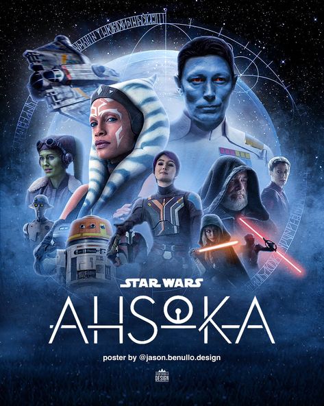 Jason Benullo on X: "@ahsokaofficial @DisneyPlus HYPEEEE Here’s the poster I designed prior to release, I’m sure it’s going to look very different in a few months 😂 https://t.co/t8z9SvqET8" / X Ashoka Tano, Cara Dune, 2022 Design, Star Wars Ahsoka, Star Wars Drawings, Star Wars Film, Star Wars Wallpaper, Star Wars Fan Art, Star Wars Images