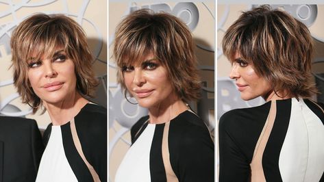 How Lisa Rinna’s Hair Cut Changed Her Life: And How You Can Get the Look Back Of Lisa Rinna Hair, Lisa Rinna Haircut Back View, Lisa Rinna Haircut Short Shag, Lisa Rena Hairstyles, Lisa Rhinna Hairstyles, Lisa Rinna Hair, Lisa Rinna Hairstyles, Lisa Rinna Haircut, Women With Round Faces