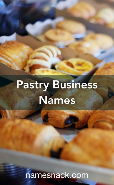 Pastry Business, Dessert Names, Boutique Patisserie, Bakery Names, Pastry Stand, Patisserie Cake, Shop Name Ideas, Mini Pastries, Cake Branding