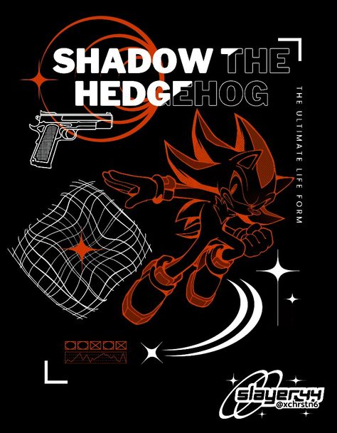 X/twitter: @xchrstn6 Shadow Y2k, Shadow Theme, Team Dark, Shadow Sonic, Sonic Friends, Sonic Shadow, Sonic Franchise, Sonic Adventure, Hedgehog Art