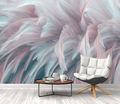 3d Wallpaper White, Wallpaper Toronto, 3d Wallpaper Design, 3d Wallpaper For Walls, Feather Wallpaper, Wallpaper For Wall, 3d Wall Murals, Custom Wall Murals, Feather Wall