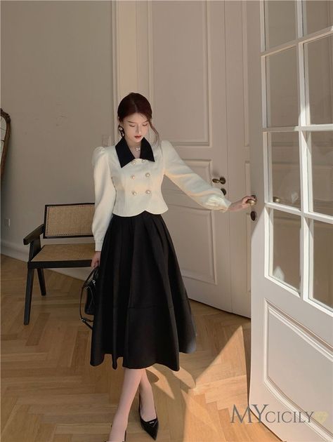 Sunday Dresses, Chinese Fancy Dress, Modest Girly Outfits, Fancy Short Dresses, Fashion Dresses Formal, Stylish Short Dresses, Sunday Dress, Clothes Korean Style, Fashion Top Outfits