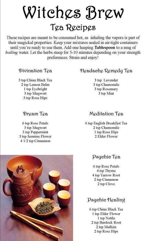 Tea Blends Recipes, Kitchen Witch Recipes, Brew Tea, Healing Tea, Magia Das Ervas, Herbal Teas Recipes, Magic Herbs, Kitchen Witchery, Herbal Recipes