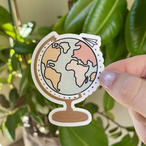 Interactive globe stickers are perfect for decorating kid's spaces! These vibrant stickers come in various sizes and shapes to add a fun touch to your child's room. Each sticker features an interactive globe, making it not only decorative but also educational. Whether you're looking to create a space-themed mural or simply want to brighten up a corner of the house, these stickers are sure to make any kid's room come alive! Diy Canvas Art Easy, Sticker Design Inspiration, Bullet Journal Design, Journal Design Ideas, Stickers Ideas, Easy Doodle, Easy Paper Crafts Diy, Bullet Journal Design Ideas, Easy Doodle Art