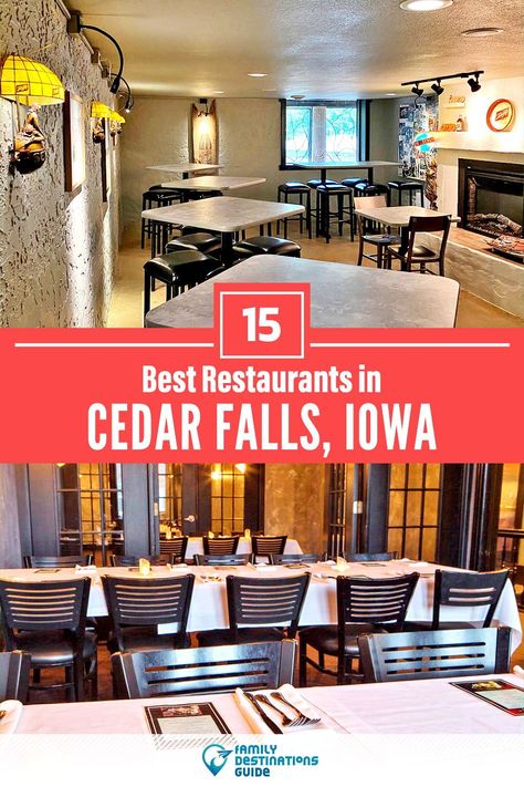 Want to see the best restaurants in Cedar Falls, IA? We’re FamilyDestinationsGuide, and we’re here to help: From incredible brunch spots and amazing places to eat dinner, to local foodie spots and hidden gems, discover the BEST Cedar Falls restaurants - so you get memories that last a lifetime! #cedarfalls #cedarfallsrestaurants #restaurantsincedarfalls #bestrestaurantsincedarfalls #placestoeatcedarfalls Fallow Restaurant, Estes Park Restaurants, Ottawa Restaurants Unique, Des Moines Iowa Restaurants, Cedar Falls Iowa, Kid Friendly Restaurants, Family Destinations, Cedar Rapids, Brunch Spots