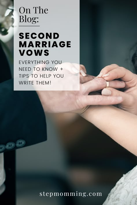 Vows Second Marriage, Wedding Vows Second Marriage, Second Marriage Wedding Ideas, Wedding Vows From Bride To Groom, Wedding Vows For Blended Families, Vows To Step Daughter From Bride, Step Parent Wedding Vows, 2nd Marriage Vows, Wedding Vows 2nd Marriage