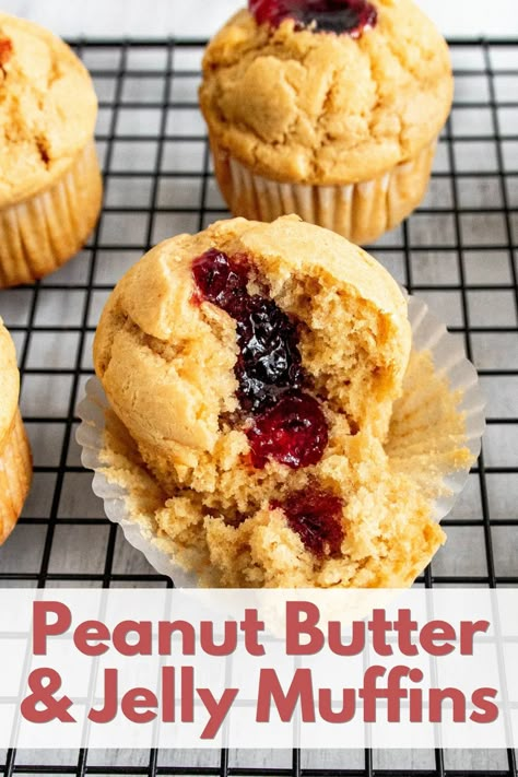 Jiffy Jalapeno Cornbread, Peanut Butter And Jelly Muffins, Jelly Muffins, Sweet And Savory Breakfast, Popular Breakfast Recipes, Jiffy Cornbread Mix, Peanut Butter Muffins, Jiffy Cornbread, Cornbread Muffins