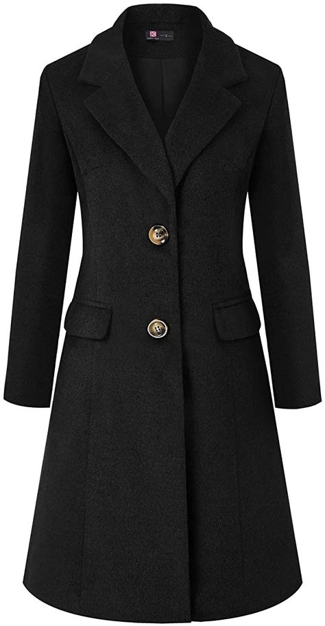 Long Coat For Girls, Girls Long Coat, Black Dress Coat, Winter Coat Dress, Dress Coats, Long Overcoat, Coat Women Fashion, Elegant Attire, Quick Outfits