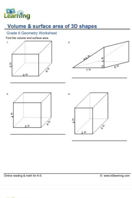 3 D Shapes Worksheets, Volume Of 3d Shapes, Volume And Surface Area, 3d Shapes Worksheets, Volume Worksheets, 3 D Shapes, Grade 6 Math, Shapes Worksheets, 3d Shapes