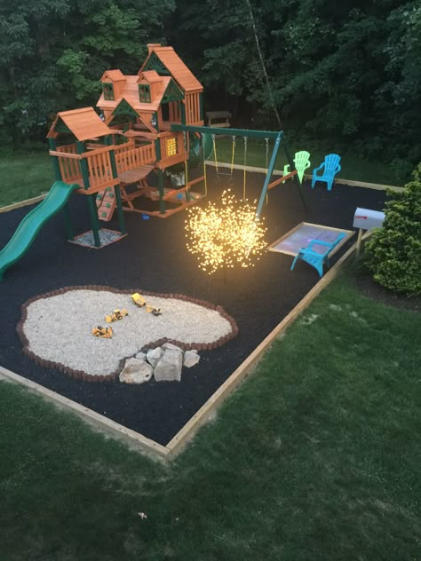 Play Set Landscaping, Kids Backyard Playground, Backyard Kids, Play Area Backyard, Backyard Kids Play Area, Outside Play, Kids Outdoor Play, Outdoor Play Area, Backyard Remodel