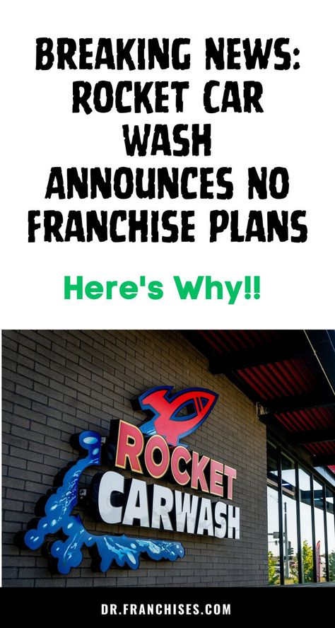 Rocket Car Wash makes $15 million in sales on average and is a profitable company. And because of its successful business model, Rocket Car Wash frequently receives demand for franchises. But why is the company not offering franchising? Find out in our blog! Rocket Car, Model Rocket, Car Wash Business, But Why, Successful Business, Business Model, Car Wash, Success Business, The Truth