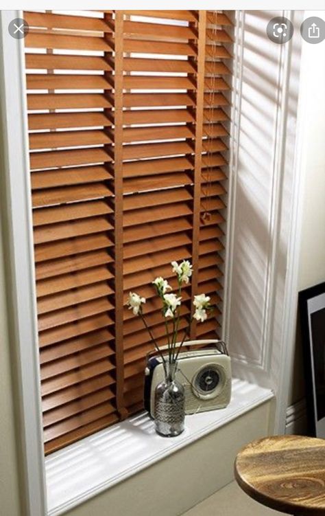 Wooden Blinds Bedroom, Wood Blinds For Windows, Squash Club, Wooden Venetian Blinds, Blinds For Windows Living Rooms, Wooden Window Blinds, Interior Window Shutters, Pecan Wood, Hudson Homes