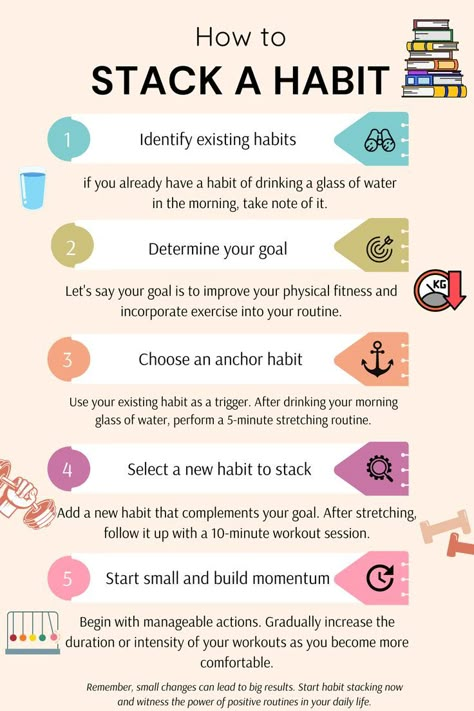 How to Stack a Habit | How to habit Stack | How to build habits | How to change a Habit James clear | Atomic Habits James Clear Atomic Habits, Build Good Habits, Build Habits, Habit Stacking, Habit Quotes, James Clear, Habit Formation, Atomic Habits, Mental Energy