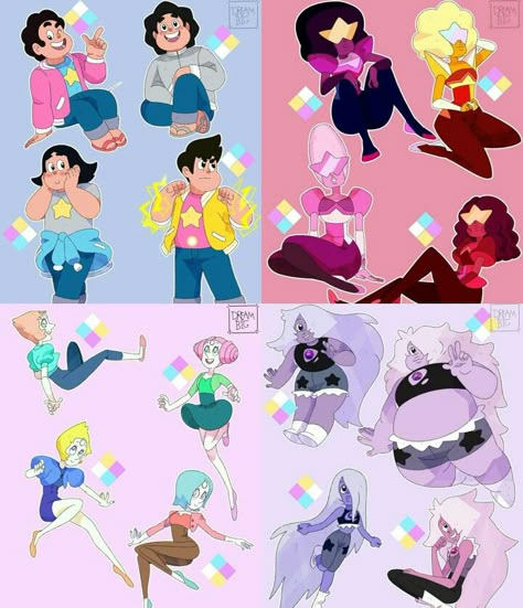 Steven Universe Swap Au, Steven Universe Fusion Base, I Believe In Supermercy, Gem Fusions, Steven Uni, Steven Universe Diamond, Steven Universe Wallpaper, Steven Universe Movie, Cristal Gems