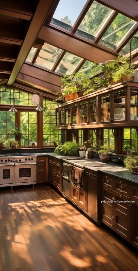 Greenhouse House, Housing Decor, Lots Of Windows, Interior Design Per La Casa, Inspire Me Home Decor, Kitchen Light, Design Apartment, Fantasy House, Dream House Rooms