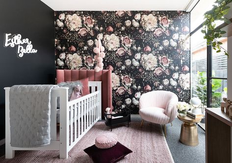 Prices of Wallpapers in Nigeria Today (2021) One of the core things to consider when decorating a room is the walls. Apart from the fact that they are the first people set eyes on, they widely determine how beautiful and well designed a room is. Thankfully, there are various ways and options to pick from […] Dark Floral Nursery, Dark Nursery, Black Nursery, Wallpaper For Bedroom, Girl Nursery Room, Nursery Room Inspiration, Baby Room Design, Best Wallpaper