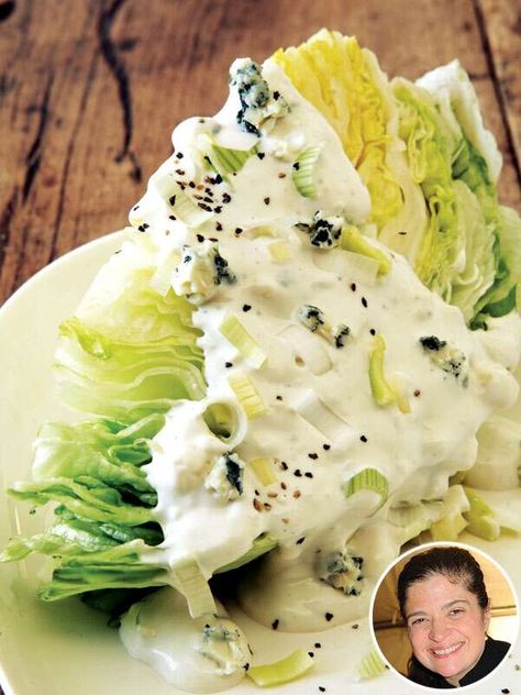 Alex Guarnaschelli Recipes, Wedge Salad Recipes, Blue Cheese Dressing Recipe, Alex Guarnaschelli, Brunch Bake, Classic Salad, Cheese Wedge, Wedge Salad, Italian Salad Dressing