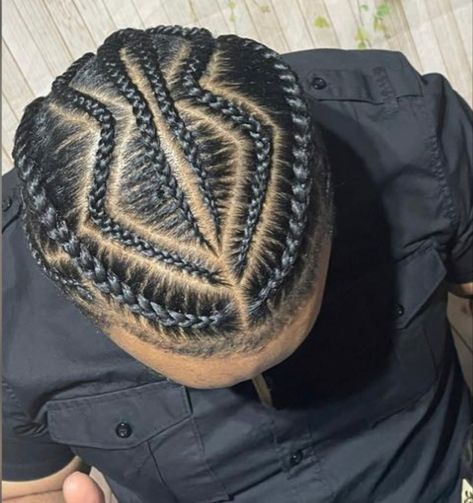 Cornrow For Men Black, Two Braids On Men, Cornrow On Men, Braided Hairstyles On Men, Braids On Men Black, Men's Braids Hairstyles, Men In Braids, Braided Hairstyles For Guys, Man Braided Hairstyles