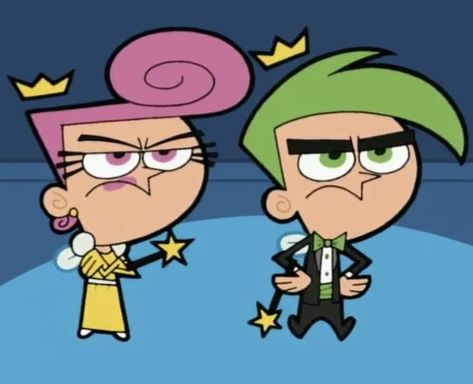 Wanda And Cosmo, Cosmo Fairly Odd Parents, Easy Tattoos To Draw, Cosmo And Wanda, Timmy Turner, Fairly Oddparents, The Fairly Oddparents, Response Memes, Fairly Odd Parents