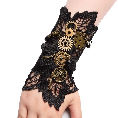 Steampunk Outfits Women, Crystal Costume, Moda Steampunk, Steampunk Items, Steampunk Bracelet, Victorian Bracelet, Butterfly Costume, Bracelets For Sale, Victorian Costume