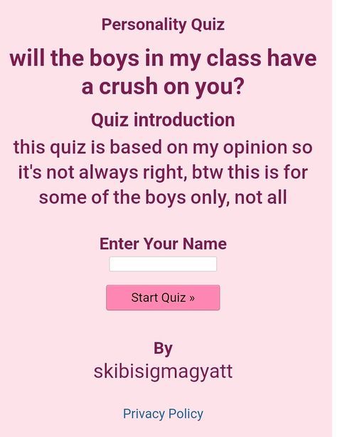 Does Anyone Have A Crush On Me, How To Look Cute For Your Crush, What Is Your Type Of Guy Quiz, Who Has A Crush On Me Quiz, How Attractive Are You Quiz, Do I Like Him Or Am I Just Bored, Do I Ship You And Your Crush Quiz, How Many People Have A Crush On You Quiz, Do I Have A Crush Quiz