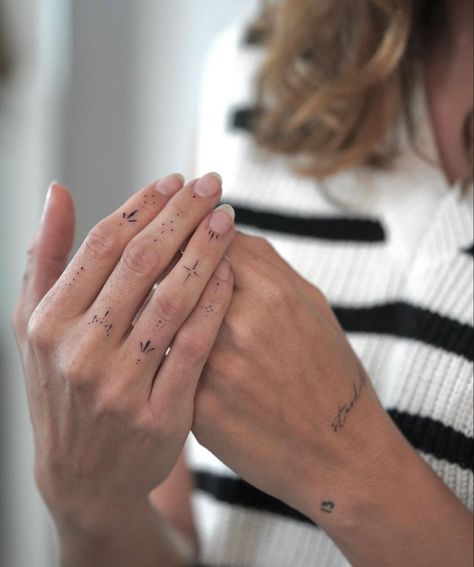 Hand Tattoos For Women Fine Line, Hand Jewelry Tattoo, Ornamental Hand Tattoo Design, Hand Tattoos Ornamental, Fine Hand Tattoos, Line Work Hand Tattoo, Tiny Hand Tattoos For Women, Hand Script Tattoo, Fine Line Hand Tattoos For Women