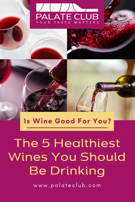 Is wine good for you? You bet it is! The trick is to drink wine in moderation and stick to red wine over white wine. Learn why Pinot Noir, Merlot, Cabernet Sauvignon, Grenache, and Malbec are some of the healthiest red wines you can drink here. Red Wine To Cook With, Healthy Wines To Drink, Healthy Red Wine, Low Calorie Wine, Grenache Wine, Red Wine Drinks, Healthy Wine, Types Of White Wine, Wine Lifestyle