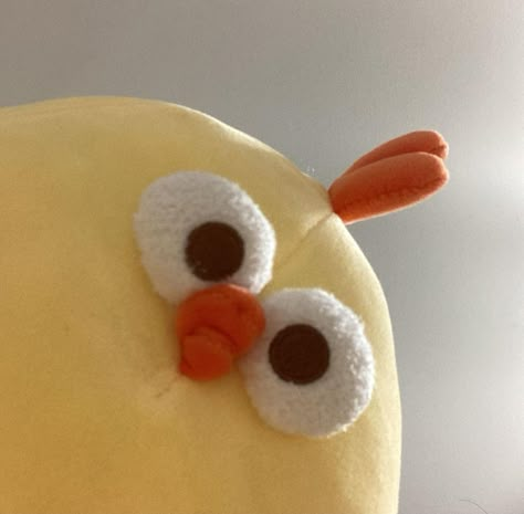 Chicken Pfp Cute, Aesthetic Duck Pfp, Funny Duck Pfp, Chicken Pfp, Funny Cute Pfp, Plushie Icon, Dundun Chicken, Chicken Plushies, Plushie Pfp