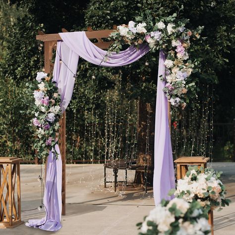 UBesGoo Garden Arbor Wooden Arbor Flat-Topped Arch for Climbing Plants Dark Brown - Walmart.com Sister In Law Wedding, Jeep Wedding, Backyard Trellis, Simple Wedding Arch, Forest Decorations, Wedding Cermony, Wedding Trellis, Enchanted Forest Decorations, Wooden Wedding Arches