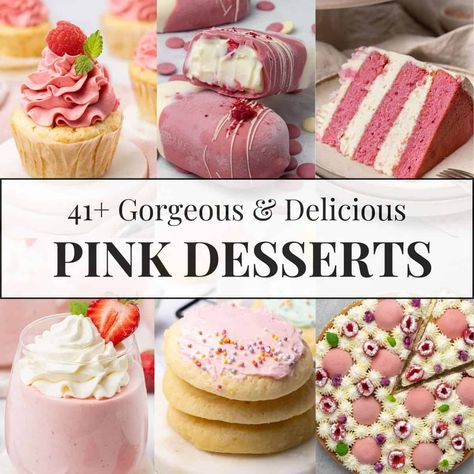 I have all the best pink desserts for you to make! A list of easy pink dessert recipes for baby showers, parties, and special occasions. Pink Baby Shower Food Ideas, Pink Dessert Recipes, Pink Baby Shower Desserts, Pink Dessert Ideas, Pink Desserts Easy, Pink Baby Shower Food, Pink Deserts, Pink Desserts Recipes, Baby Shower Desserts Girl