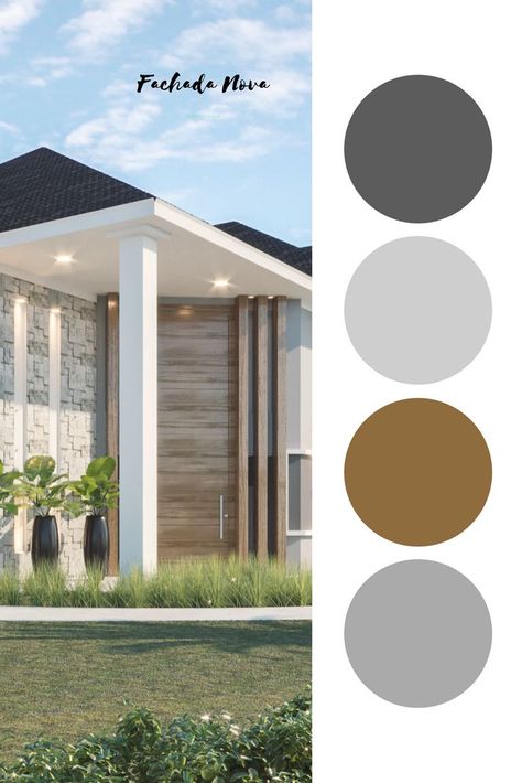 Exterior Colour Palette, House Paint Exterior Colour Schemes, Modern Exterior House Colors, Exterior House Paint Color Schemes, Modern House Colors, Exterior Color Combinations, House Colors Exterior, Exterior Color Palette, House Outer Design