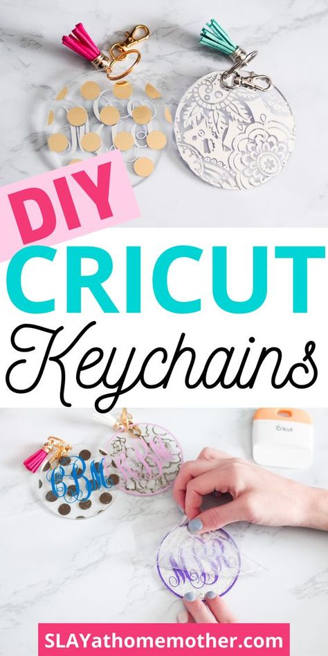 Keychains Cricut, Space Cricut, Idee Cricut, Diy Monogram, Cricut Explore Projects, Projets Cricut, Diy Glitter, Cricut Projects Beginner, Acrylic Keychains