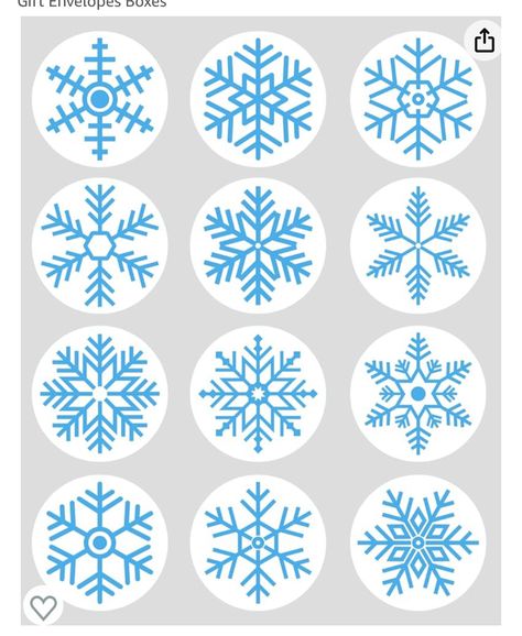 Diy Snowflake Ornaments, Waldorf Advent, Embroidery Journaling, Gift Box Template Free, Winter Doodles, Xmas Snowflakes, Painted Snowflakes, Merry Christmas Stickers, Christmas Card Envelopes