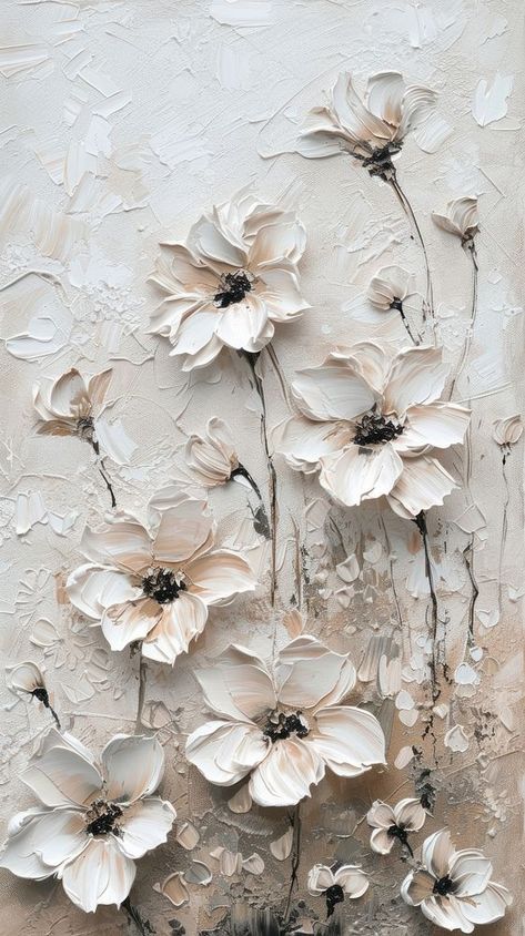 Aesthetic wallpaper flower painting pattern. | premium image by rawpixel.com / Boom Textured Art Aesthetic, Flower Painting Texture, Aesthetic Wallpaper Texture, Texture Painting Flowers, Texture Flower Art, Texture Art Flowers, Flower Painting Wallpaper, Floral Wallpaper Texture, Wallpaper Flower Painting