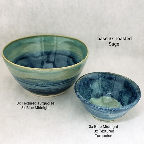 Glazing Bowls, Pottery Glazing Combinations, Ceramic Bowl Glazing Ideas, Power Turquoise Glaze Combos, Amaco Textured Turquoise Combinations, Amaco Textured Turquoise, Frosted Turquoise Glaze Combinations, Textured Turquoise Glaze Combos, Glazed Bowl