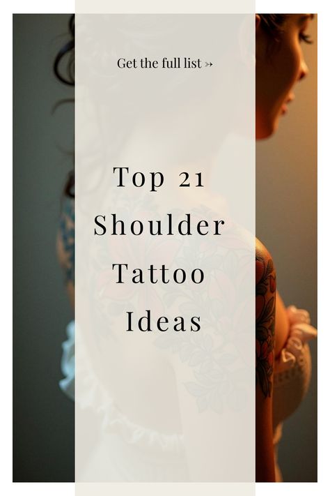 Top 21 Shoulder Tattoo Ideas Womans Shoulder Tattoo Ideas, Tulip Shoulder Tattoo, Front Shoulder Tattoos For Women Unique, Minimalist Shoulder Tattoos For Women, Fine Line Shoulder Tattoo, Top Of Shoulder Tattoos For Women, Fill In Tattoo Ideas, Shoulder Tattoo Quotes, Top Of Shoulder Tattoo