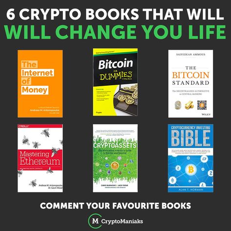 What's your favourite Cryptocurrency book? Book Infographic, Work Setup, Trading Stocks, Apps That Pay, Be A Leader, Education Post, Best Cryptocurrency, Investing Strategy, Streams Of Income