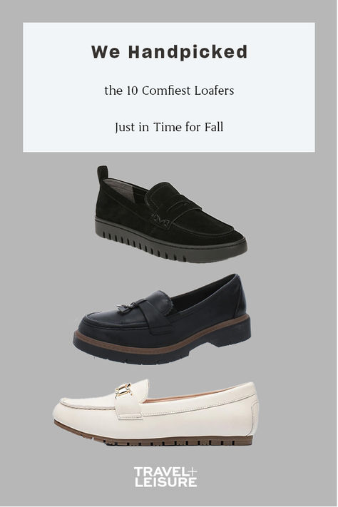 Amazon, Nordstrom, and Zappos are stocked with comfy women's loafers just in time for fall travel. Here, shop the 10 best loafers for women, from timeless penny loafers to slip-on mules, starting at $18. Click to shop now! We may receive compensation if you click on our links. #amazonfinds #amazonmusthaves #loafers Comfortable Business Shoes, Comfortable Professional Shoes, Best Loafers For Women, Women’s Dress Shoes, Women’s Loafers, Loafer Outfits Women, Womens Black Shoes, Outfits For Japan, Loafer Outfits