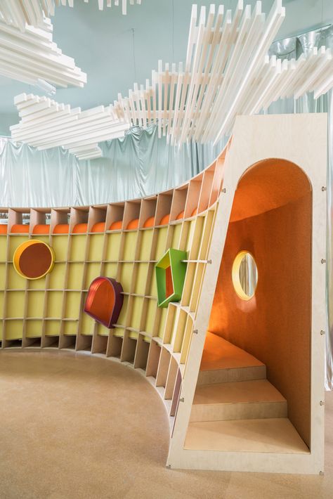 Urban Rooms, Ceiling Plan, Plans Architecture, Colorful Frames, New York Studio, Playground Design, Isamu Noguchi, Orange Walls, Climbing Frame